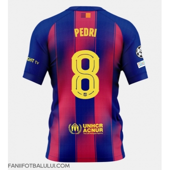 Barcelona Pedri Gonzalez #8 Tricou Fotbal Replică 2025-26 Barbati Acasa
